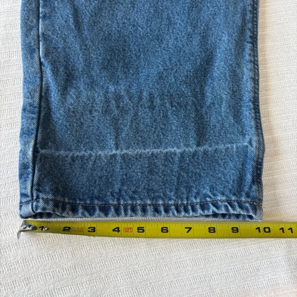 Carhartt B172 DST Flannel Lined Relaxed Fit Jeans Mens 50x30 Dark Stone Blue